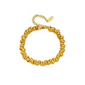 Fashion Retro Personality Joker Ring Titanium Steel Bracelet Creative Metal Circle Beaded Made Stainless Steel Bracelets