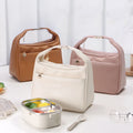Metal Zipper Cooler Lunch Box Thermal Insulation Portable Lunch Tote Bag Picnic Leakproof Cooler Bag Large Capacity Outdoor Food