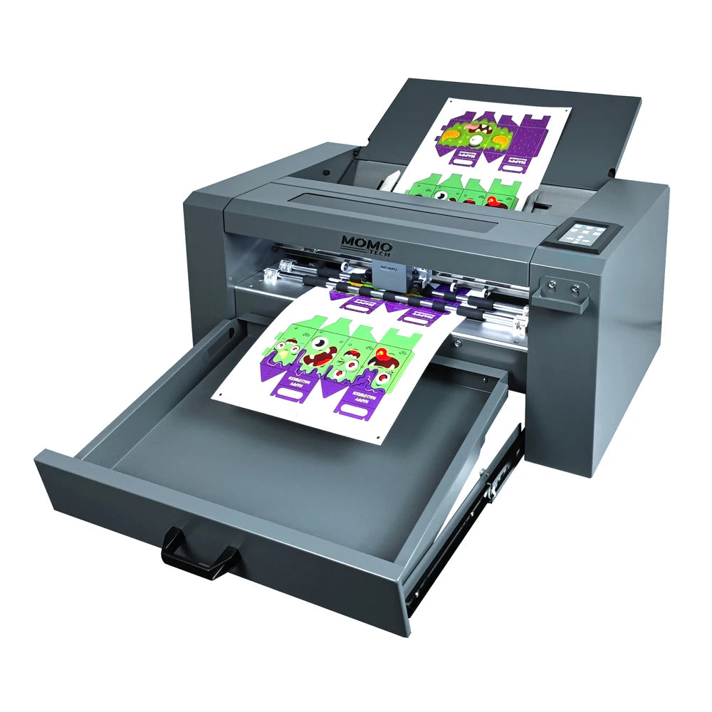 2025 Double Heads Automated Digital Sheet Label Cutter Machine Servo Motor A3+ Sheet Label Die Cutting and Embossing Machine