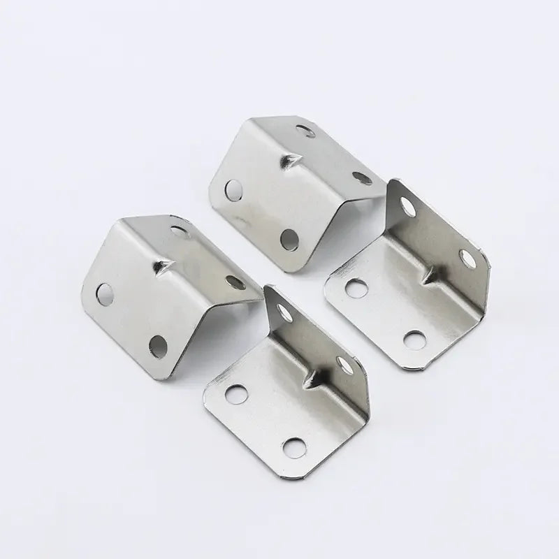 L-Type 90-Degree Right Angle Bracket Stainless Steel Furniture Connector Plate Shelf Supports Connectors with Corner Code