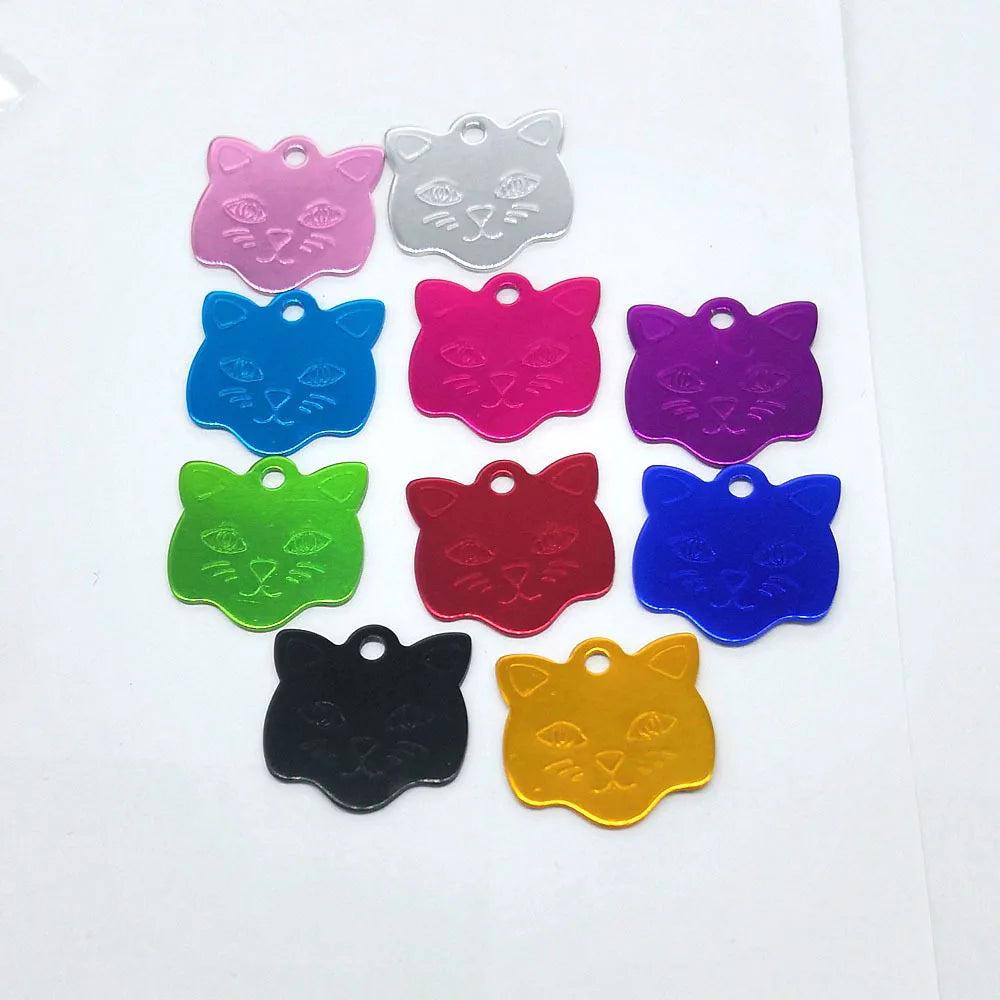 Anodized Aluminum Engraving Available Pet ID Tags Dog Cat Animal Name Charm Tags