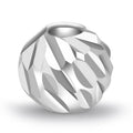 3mm 4mm 5mm S925 Sterling Silver Corrugated Beads Round Spacer Beads for Jewelry Making Kit
