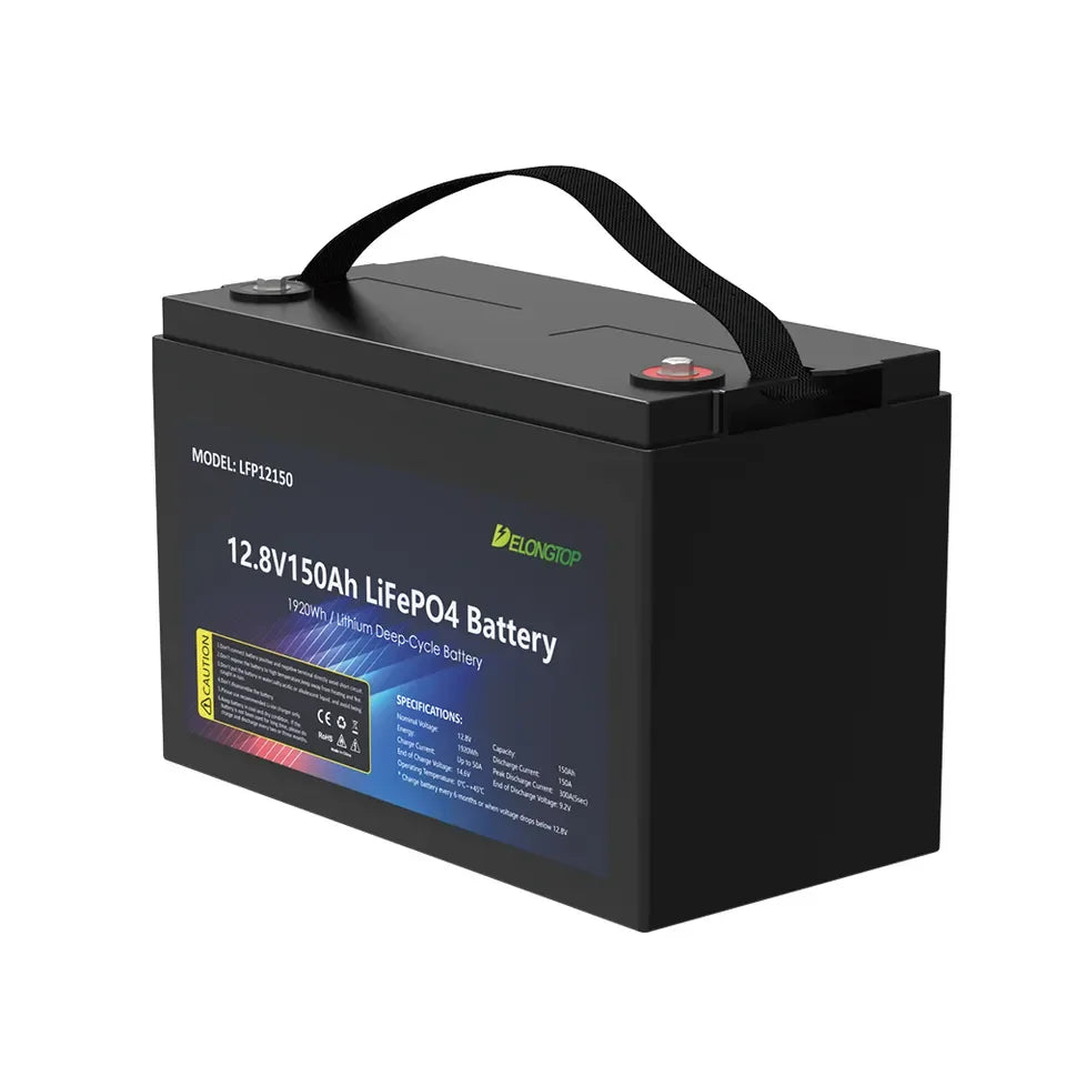 Lithium Ion 12v 150ah Rechargeable Solar LED Light Ensrgy Storage UPS Marnie Golfcart Boat Lifepo4 Battery