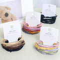 Korean Version of Milk Tea Color 4-in-1 Hair Rope 5-Piece Set of Hair Ties for Women Extra Strong Hair Accessories