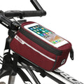 Waterproof Bicycle Bag for Phones under 6.5 Inches Bike Phone Front Frame Mounting Bag