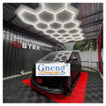 In Stock Mass Production Hot Sell 3 Pins Connectors Hexagon Detailing Working Led Workshop Light Modern Hexagonal Led Light