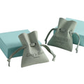 8x10cm Small Gift Drawstring Jewelry Bags with Logo Custom Packaging Bag Microfiber Jewelry Pouch