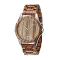 TJW Men's Sport Fashion Wooden Watch Miyota Movement 44mm Dial Pointer Display Limited Edition Charm Coin Design 3bar Water