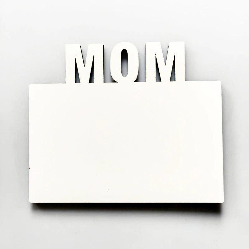 Qualisub MOM Photo Frame Sublimation MDF Photo Frame with MDF Stands for Mothers' Day