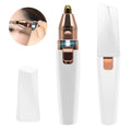 Women's Electric LED Light Eyebrow Trimmer Pen Hair Removal Tool with Built-In Lighting