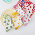 Wholesale Korean Kawaii Cherry Avocado Fruit Socks Aesthetic Funny Cute Ruffle Cotton Crew Socks for Women