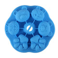 Bear Shape Jelly Form Maker Silicone DIY Homemade Cartoon Ice Cream Mold With Cover Lolly Moulds Ice Cube Ice Cream Pop Mould