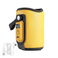 Portable USB Rechargeable Smart Baby Milk Warmer with 5 Temperature Adjustment for Infant Feeding Indoor Outdoor Travel