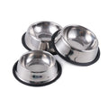 Customized Stainless Steel Rice Bowl for Dogs Eco-Friendly Portable Pet Feeder with Non-Slip Base Stylish Pet Food Water Bowl