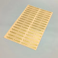 Labels Stickers Custom Nickel Sticker Metal Sticker