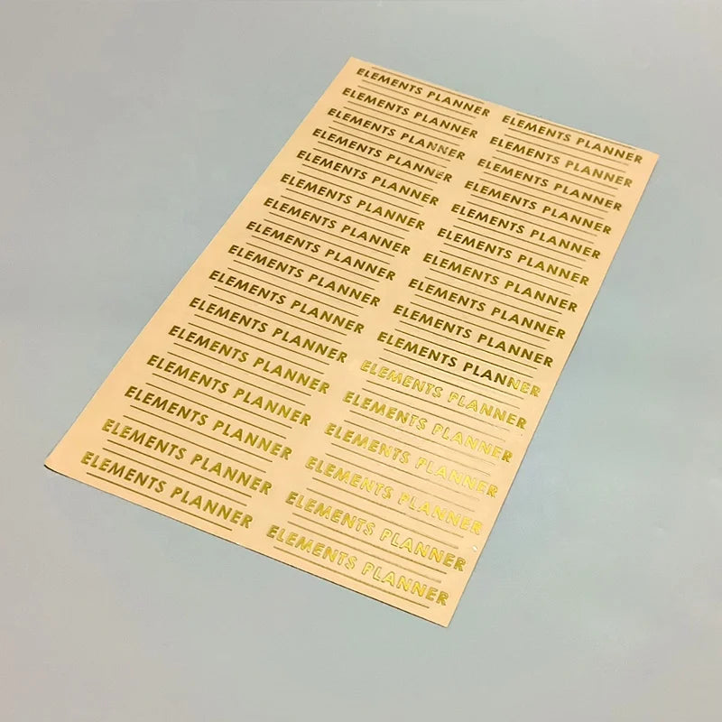 Labels Stickers Custom Nickel Sticker Metal Sticker