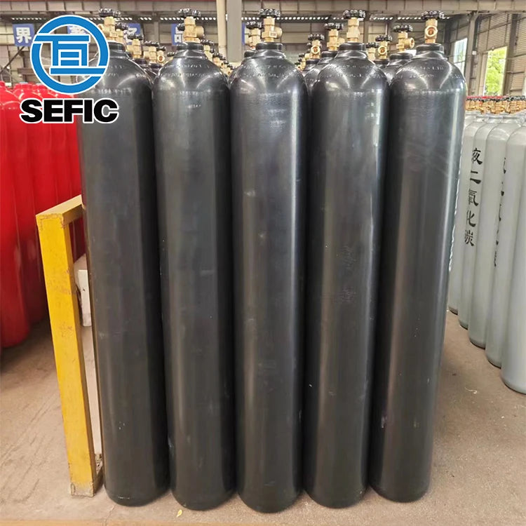 Professional Industrial Iso9809-1 50 Liter 300bar 229mm Tped Oxygen Nitrogen Argon Helium Co2 Cylinder