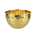 Kitchen Hammered Gold Eco-Friendly Stainless Steel Salad Bowls Mirror Polished Party Use