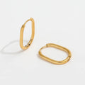 JOOLIM  High End 18K Gold Plated Basic Simple Hoop Earring Stainless Steel Earring  Trendy Earring Wholesale