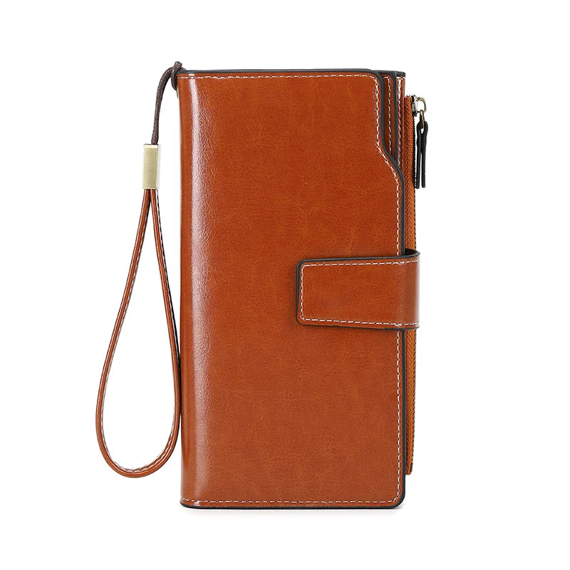 RFID Blocking wallets for women fashionable card holder Ladies PU leather phone wallet Long Clutch Multifunctional wallet women