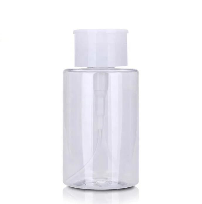200ml Transparent PET Flip-Over Empty Bottle Quick and Convenient Pump Sprayer for Cosmetic Makeup Sealing