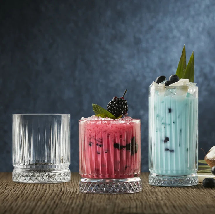 Wholesale Small Modern Classic Design Lead-Free Clear Ribbed Whiskey Glass 180ml for Party & Bar Use