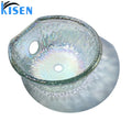 Kisen Beauty Salon Spa Furniture Foot Spa Massage Chair Pedicure Sink Glass Bowls Ready to Ship
