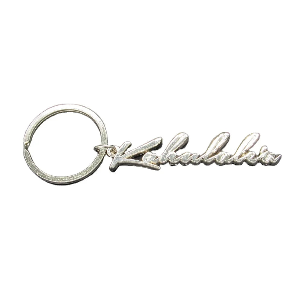 Custom Wholesale 3D Metal  Keyring Silver Gold Keychains