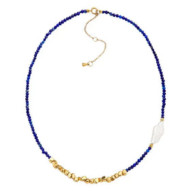 Big Baroque Pearl Necklace for Women Gold Color Beads Fashion Jewelry Colored Natural Stone Necklaces Collier Dropshipping