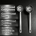 Factory Customized Logo Measuring Scoop Measuring Tools Silver Color 15ml 30ml Stainless Steel Scoop Metal Matcha Spoon