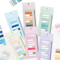 Retro Morandi PET Laser Memo Pads Loose Leaf Index Sticker 200 Sheets 200x85mm Adhesive