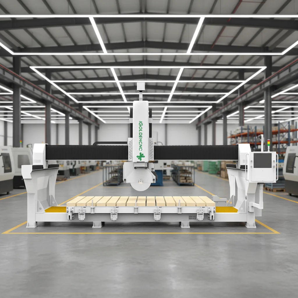 Automatic Cnc 5 Axis Bridge Saw Marble Stone Cutting Machine Marble Granite Circle Cut