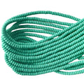 2024 Newly Produced 3 * 6mm Dark Green Circular Soft Ceramic Beads DIY Necklaces Bracelets Loose Beads Wholesale