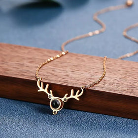2024 Zhongzhe Jewelry Valentine's Day I Love You 100 Languages Heart Couple Stainless Steel Link Chain for Woman Wedding Gift