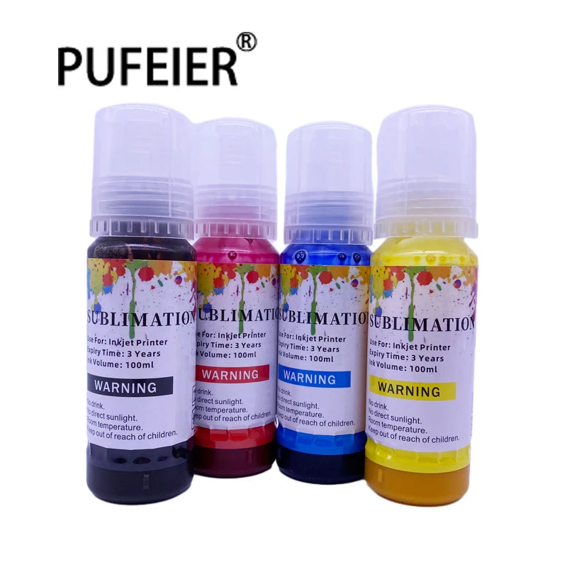 70ML Bottle Refill Sublimation Ink 001 003 105 106 101 103 512 502 522 504 544 542 102 104 for Epson Universal Sublimation Ink