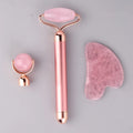 HZ Home Use Rose Quartz Jade Roller Hot Sale Oem logo Wholesale 3pcs Set Electric Face Roller Skin Care & Tools