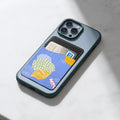 Sublimation Blank DIY PU Leather Card Holder Adhesive Style for Phone with White Canvas Cover to Print