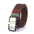 Fashion Nylon Belt With Rectangular Automatic Buckle for Business Leisure Belt Simple Joker Belt Wholesale