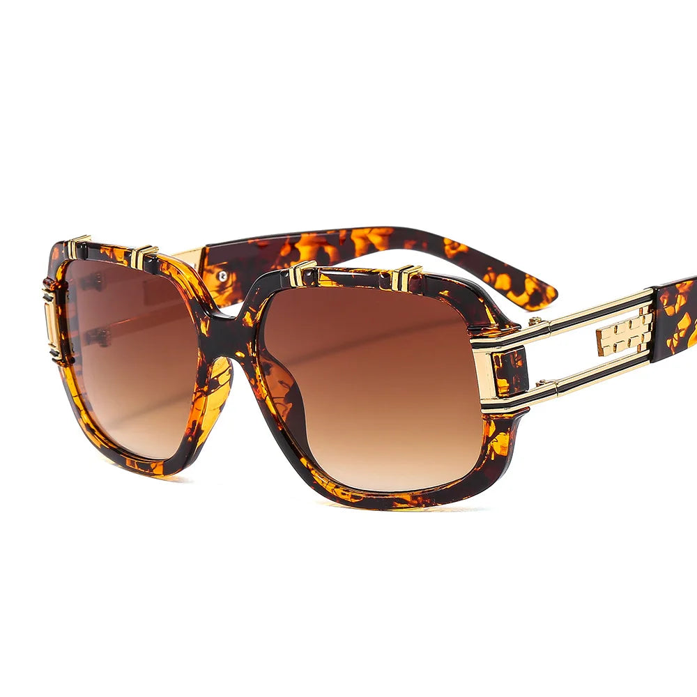 Wholesale New Designer Vintage Large Frame Sunglasses 2024 Fashionable Retro UV400 Glasses Men Women Gafas De Sol