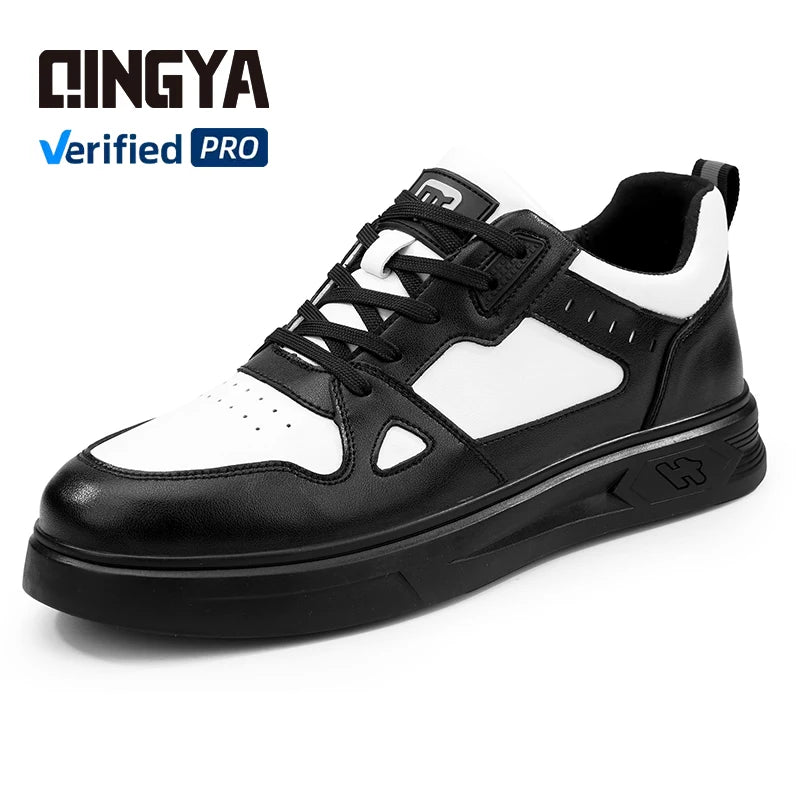 GUYISA  Casual Series New Black and White Rubber Sole Anti - slip SRC Chef Shoes