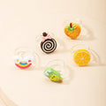 Minimalist Rainbow Lollipop Ring Fruit Orange Strawberry Resin Acrylic Rings for Women