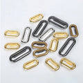 Custom Various Color Brass Oval Shaped Grommet Metal Accessories Garment Eyelet Oval Shape for Garments