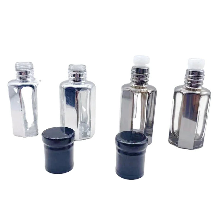 Wholesale New Design Attar 3ml/6ml/12ml Screw Cap Screen Printed UV Empty Glass Perfume Bottles
