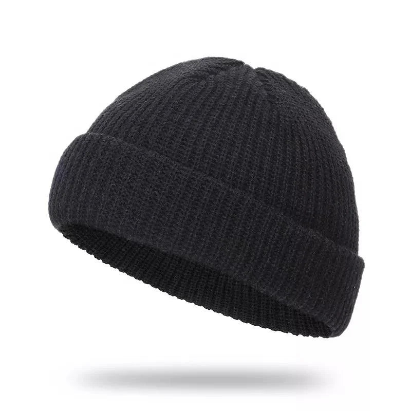 Custom logo With Big Eye Pattern Thermal Cap Wool  Peas at Landlord ha Hat Super Elastic Acrylic Fabric Custom logo Soft Ela