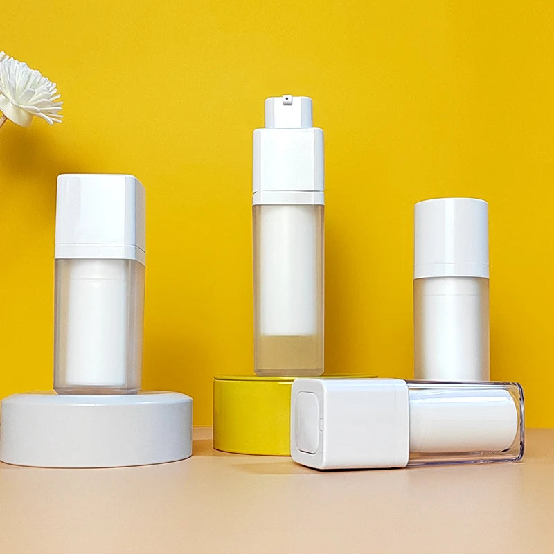Cosmetic Packaging Plastic Airless Pump Bottle 15ml 30ml 50ml Lotion Emulsion Vacuum Twist Pump for Shampoo and Face Cream