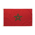Aozhan Morocco Soccer Polyester Country Flags Hand Waving Parade Maroc Moroccan Flag