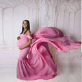 European and American Women's Mercerized Cotton Chiffon Gown With Flowing Sleeves