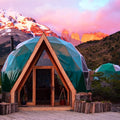 8m PVC Geodesic Dome Tent for Luxury Glamping Desert Igloo House Living Use