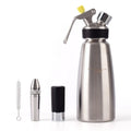 304 Stainless Steel 500ml Cold Brew Coffee Maker With Nitro Coffee Decorator Tips