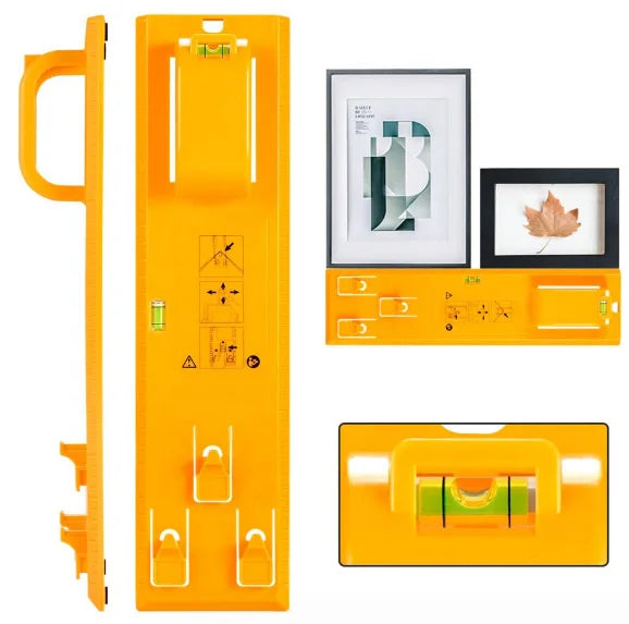 Picture Frame Hanger Tool and Hanging Tools Wall Mount KitHorizontal for All Wall Materials